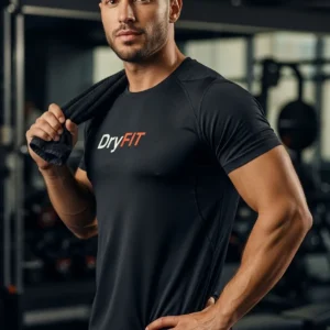 Camiseta Fitness Preta DryFit